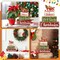 4 Pcs Christmas Sled Table Decor Wooden Block Sign Christmas Tiered Tray Decor Believe Let It Snow Christmas Wood Decor Christmas Centerpieces Farmhouse Wooden Block for Christmas Home